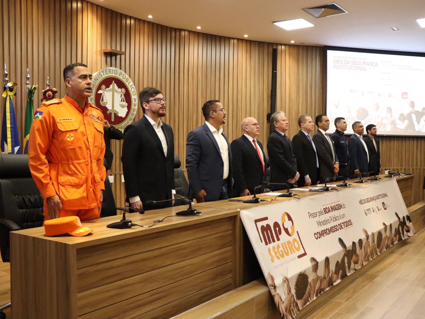 CORPO DE BOMBEIROS MILITAR DE RONDÔNIA PARTICIPA DA ABERTURA DO MÊS DA SEGURANÇA INSTITUCIONAL DO MPRO