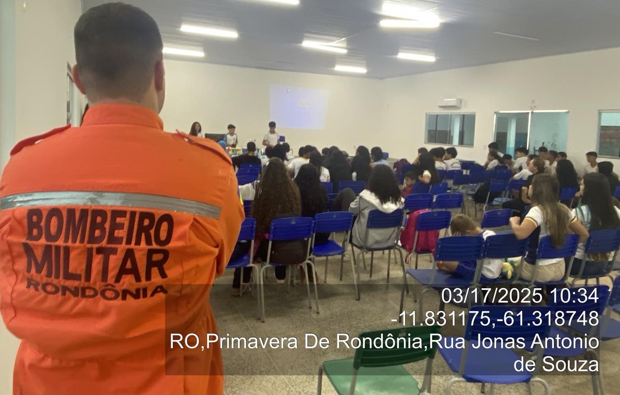 MP ITINERANTE 2025 : CBMRO PROMOVE PALESTRAS DE CONSCIENTIZAÇÃO SOBRE MEDIDAS PREVENTIVAS FRENTE AOS INCÊNDIOS FLORESTAIS EM RONDÔNIA